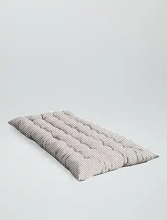 Kiabi Colchão de chão às riscas de algodão promoção