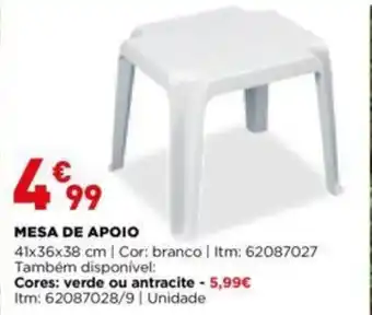 Bricomarché Mesa de Apoio 41x36x38cm promoção