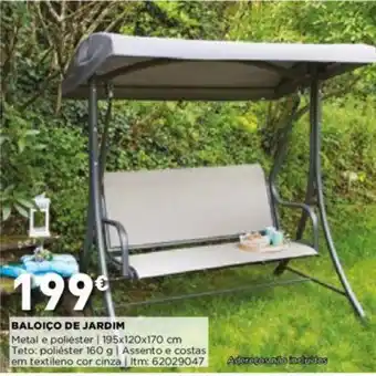 Bricomarché Baloiço de Jardim 195x120x170cm promoção