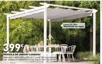 Bricomarché Pérgula de Jardim "London" 402x282x240cm promoção