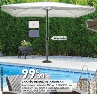 Bricomarché Chapéu de Sol Retangular promoção
