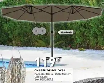 Bricomarché Chapéu de Sol Oval promoção