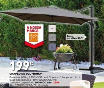 Bricomarché Chapéu de Sol "Roma" promoção