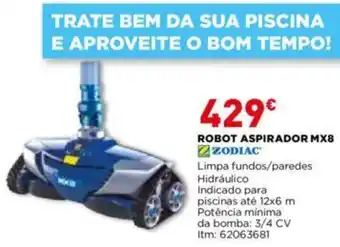 Bricomarché Robot Aspirador MX8 Zodiac promoção