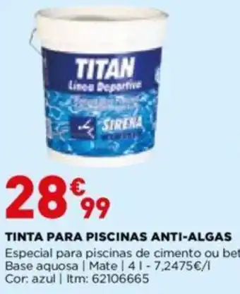 Tinta Para Piscinas Anti-Algas