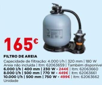 Bricomarché Filtro de Areia promoção