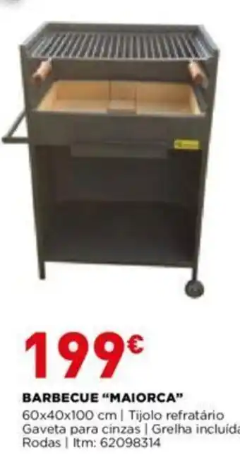 Bricomarché Barbecue "Maiorca" 60x40x100cm promoção