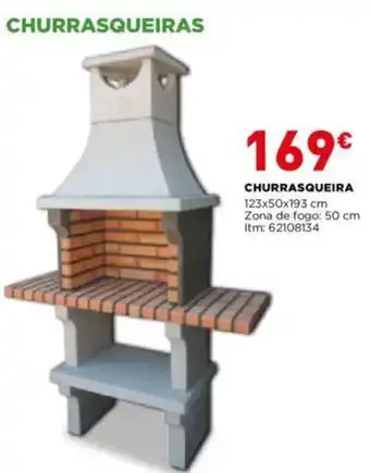 Bricomarché Churrasqueira 123x50x193cm promoção