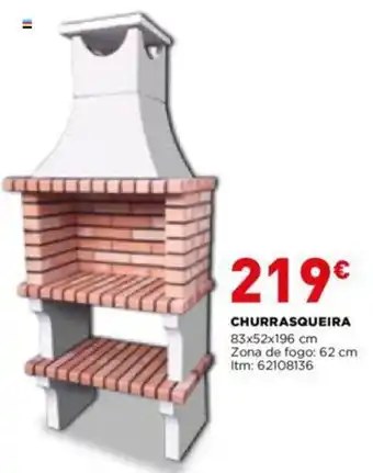Bricomarché Churrasqueira 83x52x196cm promoção