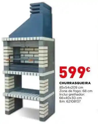 Bricomarché Churrasqueira 85x54x209cm promoção