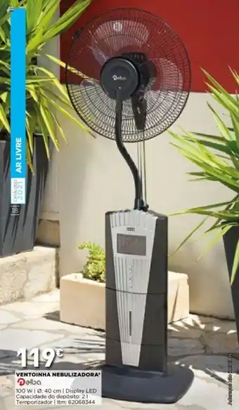 Bricomarché Ventoinha Nebulizadora Delba 100W 40cm promoção