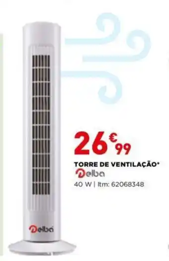 Bricomarché Torre de Ventilação Delba 40W promoção