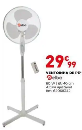 Bricomarché Ventoinha de Pé 60W 40cm promoção