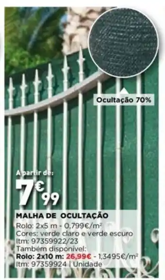 Bricomarché Malha de Ocultação 2x5m promoção