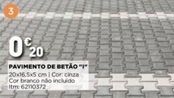 Bricomarché Pavimento de Betão "I" promoção