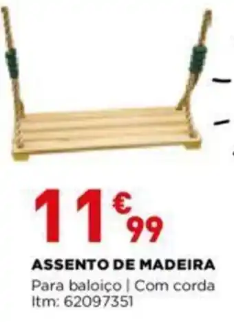 Bricomarché Assento de Madeira promoção