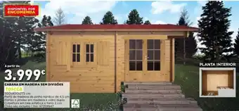 Bricomarché Cabana em Madeira sem Divisões 500x400x273cm promoção