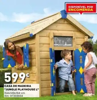 Bricomarché Casa de Madeira "Jungle Playhouse L" promoção