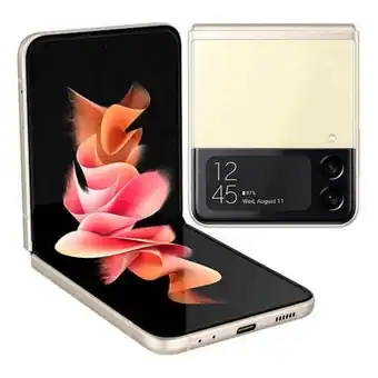 Tek4life Smartphone samsung galaxy z flip3 f711 8gb/128gb 5g dual sim creme promoção