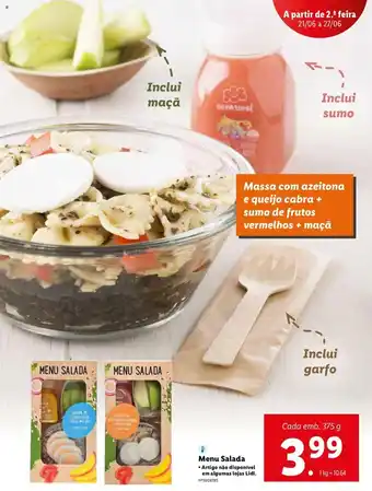 Lidl Menu Salada 375g promoção