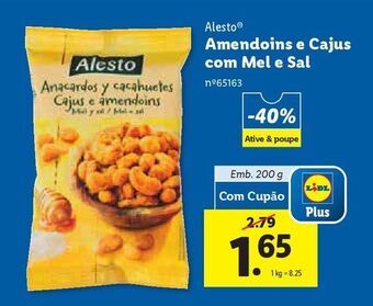 Lidl Amendoim alesto promoção