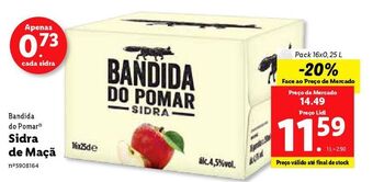 Lidl Sidra bandida do pomar promoção