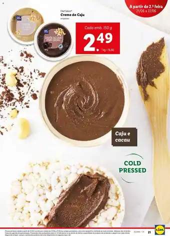 Lidl Creme de Caju 150g promoção