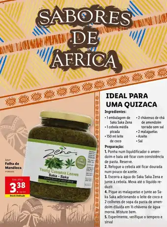 Lidl Folha de Mandioca 370g promoção