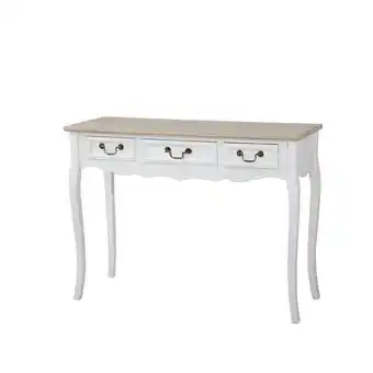 Hôma Consola loly mdf branca com 3 gavetas promoção