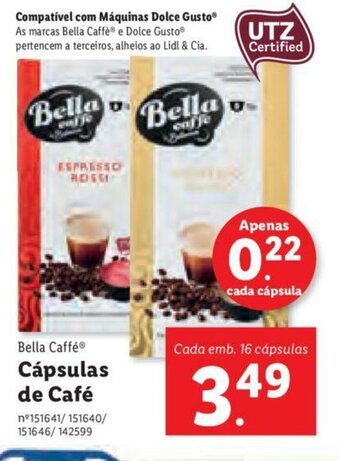 Lidl Cápsulas de Café 16 Cápsulas promoção