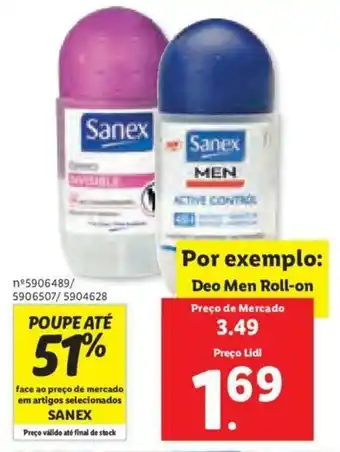 Lidl Deo Men Roll-On promoção