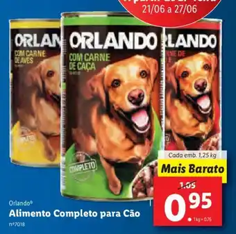 Lidl Alimento Completo para Cão 1,25kg promoção