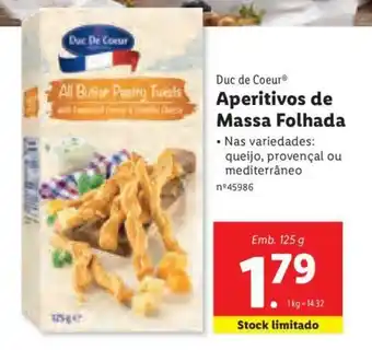 Lidl Aperitivos de Massa Folhada 125g promoção