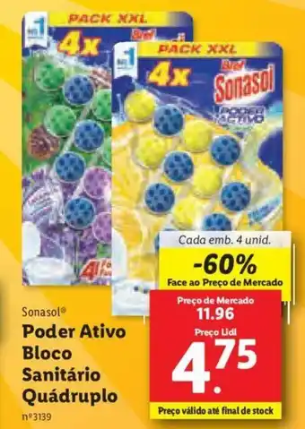 Lidl Poder Ativo Bloco Sanitário Quádruplo 4 Unid promoção
