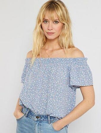 Kiabi Blusa com gola bardot promoção
