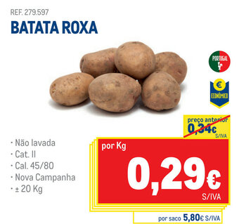 Makro Batata Roxa promoção