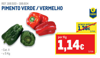 Pimento Verde/Vermelho