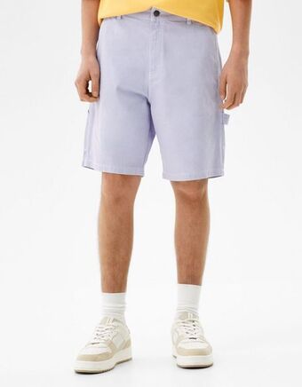 Bershka Calções bermuda carpenter fio contraste promoção