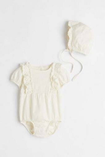 H&M Conjunto de 2 peças em algodão promoção