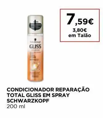 El Corte Inglés Condicionador schwarzkopf promoção