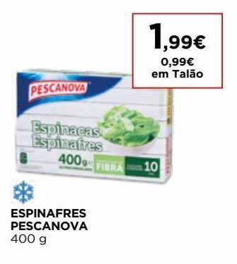 El Corte Inglés Espinafre pescanova promoção