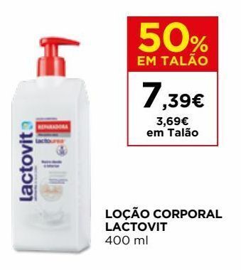 El Corte Inglés Loção hidratante lactovit promoção