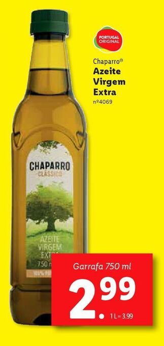 Azeite extravirgem chaparro