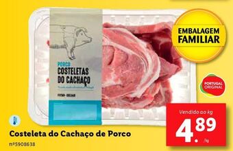 Lidl Costeleta suína promoção