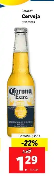 Lidl Cerveja corona promoção