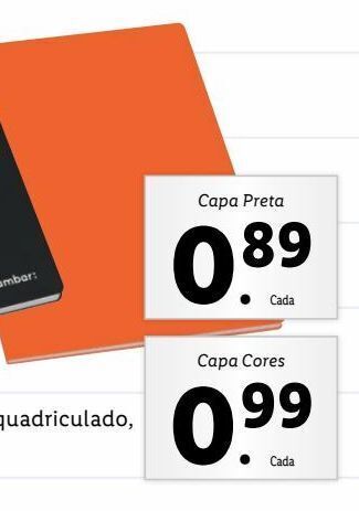 Lidl Cadernos promoção