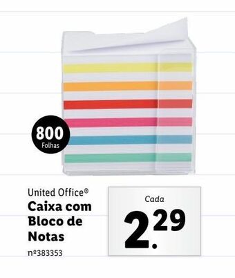 Lidl Bloco de notas promoção
