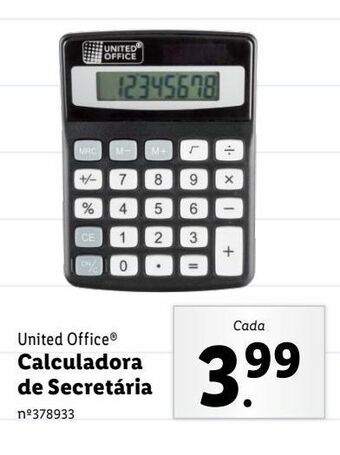 Lidl Calculadora promoção
