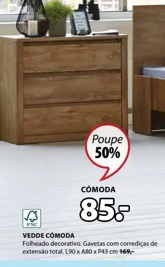 JYSK Cômoda promoção
