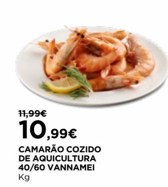 El Corte Inglés Camarão cozido promoção
